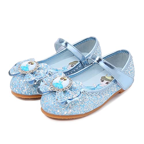 YOSICIL Mädchen Prinzessin ELSA Kristall Schuhe - Frozen Eiskönigin Sandalen, Partei Glitzer Pumps, Festlich Ballerina, Karneval Verkleidung, Kinder Fashing Kostüm Zubehör, Blau-1, 32 YOSICIL Mädchen Prinzessin ELSA Kristall Schuhe - Frozen Eiskönigin Sandalen, Partei Glitzer Pumps, Festlich Ballerina, Karneval Verkleidung, Kinder Fashing Kostüm Zubehör, Blau-1, 32 von YOSICIL