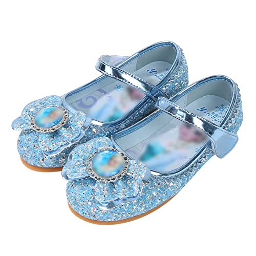 YOSICIL Mädchen Prinzessin Schuhe ELSA Kristall Schuhe Frozen Eiskönigin Sandalen Partei Glitzer Pumps Festlich Ballerina Karneval Verkleidung Kinder Kostüm Zubehör Schuhe,Blau,27 YOSICIL Mädchen Prinzessin Schuhe ELSA Kristall Schuhe Frozen Eiskönigin Sandalen Partei Glitzer Pumps Festlich Ballerina Karneval Verkleidung Kinder Kostüm Zubehör Schuhe,Blau,27 von YOSICIL