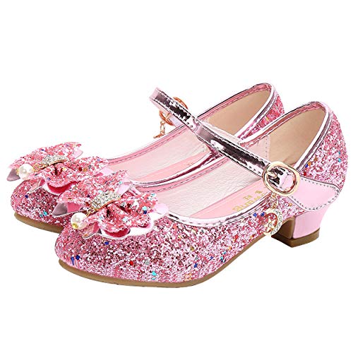 YOSICIL Mädchen Prinzessin Schuhe ELSA Schuhe mit Absatz Anhänger Kristall Schuhe Partei Glitzer Pumps Festliche Schuhe Karneval Party Aufführung Fasching Kostüm Zubehör Schuhe,Pink,37 YOSICIL Mädchen Prinzessin Schuhe ELSA Schuhe mit Absatz Anhänger Kristall Schuhe Partei Glitzer Pumps Festliche Schuhe Karneval Party Aufführung Fasching Kostüm Zubehör Schuhe,Pink,37 von YOSICIL