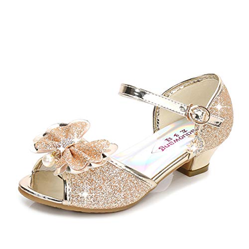 YOSICIL Mädchen Prinzessin Schuhe ELSA Schuhe mit Absatz Glitzer Schuhe Kinder Kristall Pumps Mädchen Kostüm Zubehör Schuhe Hochzeitsschuhe Lila Blau Pink Golden Silber in Größe 26-38 YOSICIL Mädchen Prinzessin Schuhe ELSA Schuhe mit Absatz Glitzer Schuhe Kinder Kristall Pumps Mädchen Kostüm Zubehör Schuhe Hochzeitsschuhe Lila Blau Pink Golden Silber in Größe 26-38 von YOSICIL