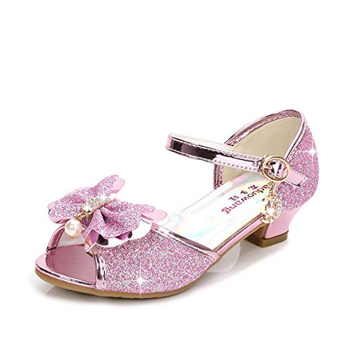 YOSICIL Mädchen Prinzessin Schuhe ELSA Schuhe mit Absatz Glitzer Schuhe Kinder Kristall Pumps Mädchen Kostüm Zubehör Schuhe Hochzeitsschuhe Lila Blau Pink Golden Silber in Größe 26-38 YOSICIL Mädchen Prinzessin Schuhe ELSA Schuhe mit Absatz Glitzer Schuhe Kinder Kristall Pumps Mädchen Kostüm Zubehör Schuhe Hochzeitsschuhe Lila Blau Pink Golden Silber in Größe 26-38 von YOSICIL