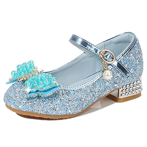 YOSICIL Mädchen Prinzessin Schuhe Kinder ELSA Sandalen Glitzer Schuhe Hoher Absatz Partei Glitzer Kristall Heels für Kinder Karneval Verkleidung Party Aufführung Fasching Tanzball,Blau,26 YOSICIL Mädchen Prinzessin Schuhe Kinder ELSA Sandalen Glitzer Schuhe Hoher Absatz Partei Glitzer Kristall Heels für Kinder Karneval Verkleidung Party Aufführung Fasching Tanzball,Blau,26 von YOSICIL