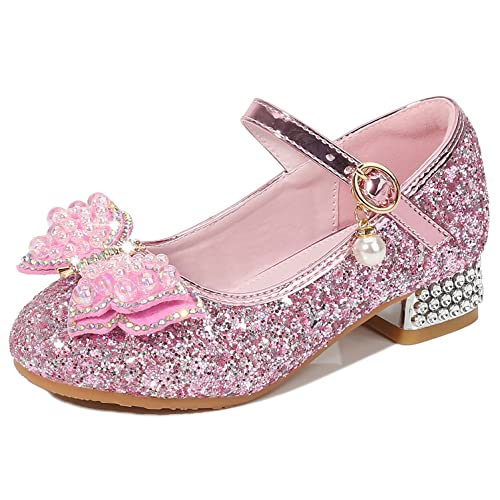 YOSICIL Mädchen Prinzessin Schuhe Kinder ELSA Sandalen Glitzer Schuhe Hoher Absatz Partei Glitzer Kristall Heels für Kinder Karneval Verkleidung Party Aufführung Fasching Tanzball,Rosa,36 YOSICIL Mädchen Prinzessin Schuhe Kinder ELSA Sandalen Glitzer Schuhe Hoher Absatz Partei Glitzer Kristall Heels für Kinder Karneval Verkleidung Party Aufführung Fasching Tanzball,Rosa,36 von YOSICIL