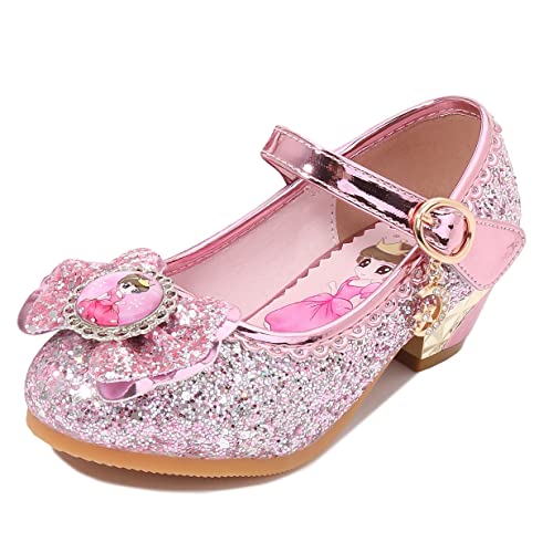 YOSICIL Mädchen Prinzessin Schuhe mit Absatz ELSA Schuhe Flamenco Schuhe Festliche Tanzschuhe Kristall Schuhe Partei Glitzer Pumps Halloween Weihnachten Party Karneval Weihnachtsfeier,Rosa,32 YOSICIL Mädchen Prinzessin Schuhe mit Absatz ELSA Schuhe Flamenco Schuhe Festliche Tanzschuhe Kristall Schuhe Partei Glitzer Pumps Halloween Weihnachten Party Karneval Weihnachtsfeier,Rosa,32 von YOSICIL