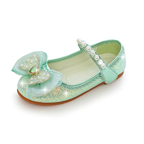 YOSICIL Mädchen Schuhe Prinzessin Glitzer Glitter Pailletten Kinder Sandalen für Cosplay Verkleidung Geburtstagsparty Weihnachten Karneval Halloween, Grün 32 YOSICIL Mädchen Schuhe Prinzessin Glitzer Glitter Pailletten Kinder Sandalen für Cosplay Verkleidung Geburtstagsparty Weihnachten Karneval Halloween, Grün 32 von YOSICIL