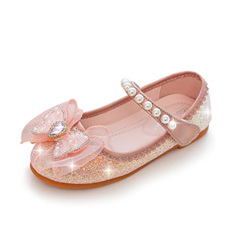 YOSICIL Mädchen Schuhe Prinzessin Glitzer Glitter Pailletten Kinder Sandalen für Cosplay Verkleidung Geburtstagsparty Weihnachten Karneval Halloween, Rosa 25 YOSICIL Mädchen Schuhe Prinzessin Glitzer Glitter Pailletten Kinder Sandalen für Cosplay Verkleidung Geburtstagsparty Weihnachten Karneval Halloween, Rosa 25 von YOSICIL