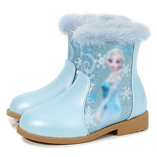 YOSICIL Mädchen Stiefel Prinzessin ELSA Schneestiefel Warmem Eiskönigin Kinder Weihnachten Winterstiefel Outdoor Boot Winter Rutschfest Gefüttert Futter Geburtstagsgeschenk,Blau,32 EU YOSICIL Mädchen Stiefel Prinzessin ELSA Schneestiefel Warmem Eiskönigin Kinder Weihnachten Winterstiefel Outdoor Boot Winter Rutschfest Gefüttert Futter Geburtstagsgeschenk,Blau,32 EU von YOSICIL