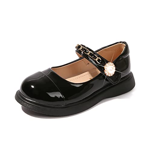 YOSICIL Mary Janes Schuhe Prinzessin Kinder Mädchen Schuhe Casual Ballerinas Flache Schuhe Schuluniform Schuhe Glitzer Hochzeit Freizeit Sandalen Festschuhe, Schwarz, 35 YOSICIL Mary Janes Schuhe Prinzessin Kinder Mädchen Schuhe Casual Ballerinas Flache Schuhe Schuluniform Schuhe Glitzer Hochzeit Freizeit Sandalen Festschuhe, Schwarz, 35 von YOSICIL