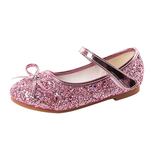 YOSICIL Pailletten Schuhe Mädchen Kinder Schuhe Ballerina Glitzer Glitter Kristalle Sandalen mit Schleifen für Urlaub Geburtstag Geschenk Schule Kindergarten Weihnachten Festival, Rotgold, 26 YOSICIL Pailletten Schuhe Mädchen Kinder Schuhe Ballerina Glitzer Glitter Kristalle Sandalen mit Schleifen für Urlaub Geburtstag Geschenk Schule Kindergarten Weihnachten Festival, Rotgold, 26 von YOSICIL