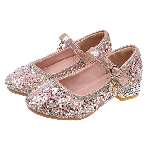 YOSICIL Prinzessinn Schuhe Mädchen Kinder Verkleidung ELSA Cosplay Sandalen mit Absatz Heels mit Anhänge für Hochzeit Geburtstag Geschenk Festival Holloween Partys Weihnachten Fasching, Rosa, 32 YOSICIL Prinzessinn Schuhe Mädchen Kinder Verkleidung ELSA Cosplay Sandalen mit Absatz Heels mit Anhänge für Hochzeit Geburtstag Geschenk Festival Holloween Partys Weihnachten Fasching, Rosa, 32 von YOSICIL