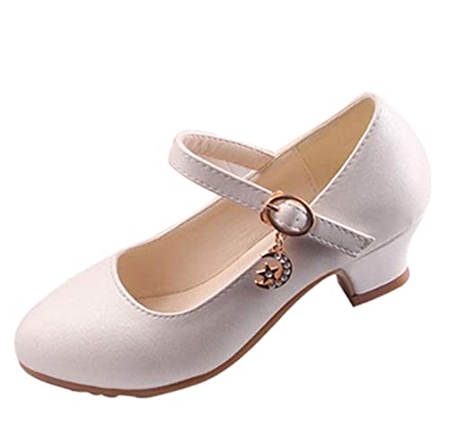 YOSICIL Prinzessinnenschuhe Mädchen Kinder Elegant Sandalen mit Absatz Mary Jane Schuhe mit Anhänge Pumps Ballerina Festlich für Partys Geburtstag Geschenk Festival Alltag Hochzeit, Weiß, 38 YOSICIL Prinzessinnenschuhe Mädchen Kinder Elegant Sandalen mit Absatz Mary Jane Schuhe mit Anhänge Pumps Ballerina Festlich für Partys Geburtstag Geschenk Festival Alltag Hochzeit, Weiß, 38 von YOSICIL