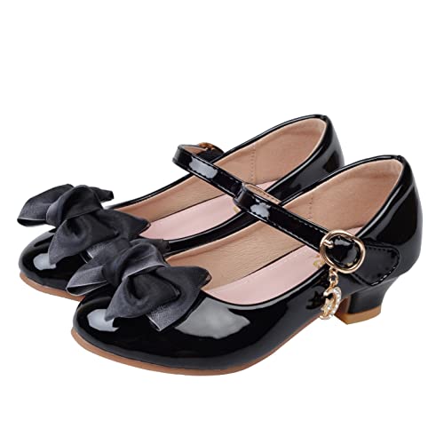 YOSICIL Prinzessinnenschuhe Mädchen Kinder Sandalen mit Schleifen Mary Jane Schuhe mit Absatz für Hochzeit Weihnachten Geburtstag Partys Halloween Uniformschuhe Abendschuhe, Schwarz, 35 YOSICIL Prinzessinnenschuhe Mädchen Kinder Sandalen mit Schleifen Mary Jane Schuhe mit Absatz für Hochzeit Weihnachten Geburtstag Partys Halloween Uniformschuhe Abendschuhe, Schwarz, 35 von YOSICIL