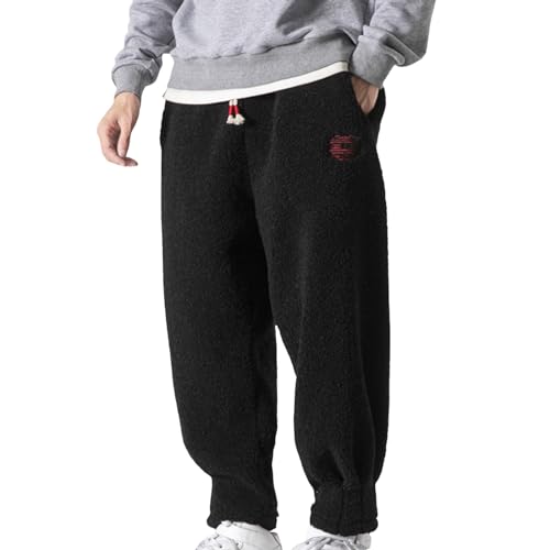 YOSUWOAI Herren Jogginghose Herren Fleece Gefüttert Cordhose Bequem Weich Sweathose Teddy Plüsch Trainingshose Cord Lange Sport Hose Gepolstert Fleecehose Verdickte Sweatpants YOSUWOAI Herren Jogginghose Herren Fleece Gefüttert Cordhose Bequem Weich Sweathose Teddy Plüsch Trainingshose Cord Lange Sport Hose Gepolstert Fleecehose Verdickte Sweatpants von YOSUWOAI