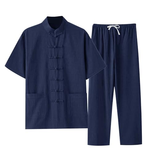 YOSUWOAI Kampfkunst Anzug Herren Kung Fu und Tai Chi Uniform Traditionelle Chinesisch Kostüm für Meditation und Qigong 2 Teiler Langarm Baumwolle Leinen Hemd und Hose Weich Freizeitanzug YOSUWOAI Kampfkunst Anzug Herren Kung Fu und Tai Chi Uniform Traditionelle Chinesisch Kostüm für Meditation und Qigong 2 Teiler Langarm Baumwolle Leinen Hemd und Hose Weich Freizeitanzug von YOSUWOAI