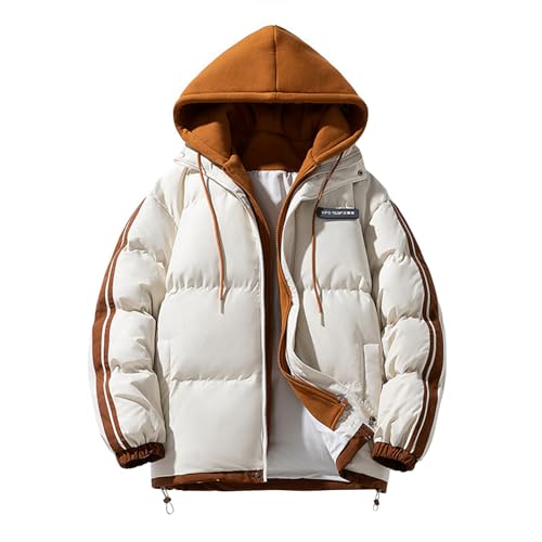 YOSUWOAI Winter Jacket Herren Dicke Thermo Steppjacke mit Kapuzen Lockere Daunenjacke Farbblock Winterjacke mit Taschen Y2K Streetwear Puffer Jacket Bequeme Kapuzenjacke Weich Steppmantel YOSUWOAI Winter Jacket Herren Dicke Thermo Steppjacke mit Kapuzen Lockere Daunenjacke Farbblock Winterjacke mit Taschen Y2K Streetwear Puffer Jacket Bequeme Kapuzenjacke Weich Steppmantel von YOSUWOAI