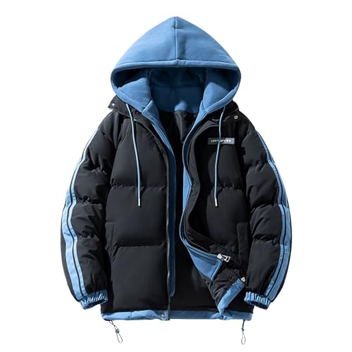 YOSUWOAI Winter Jacket Herren Dicke Thermo Steppjacke mit Kapuzen Lockere Daunenjacke Farbblock Winterjacke mit Taschen Y2K Streetwear Puffer Jacket Bequeme Kapuzenjacke Weich Steppmantel YOSUWOAI Winter Jacket Herren Dicke Thermo Steppjacke mit Kapuzen Lockere Daunenjacke Farbblock Winterjacke mit Taschen Y2K Streetwear Puffer Jacket Bequeme Kapuzenjacke Weich Steppmantel von YOSUWOAI