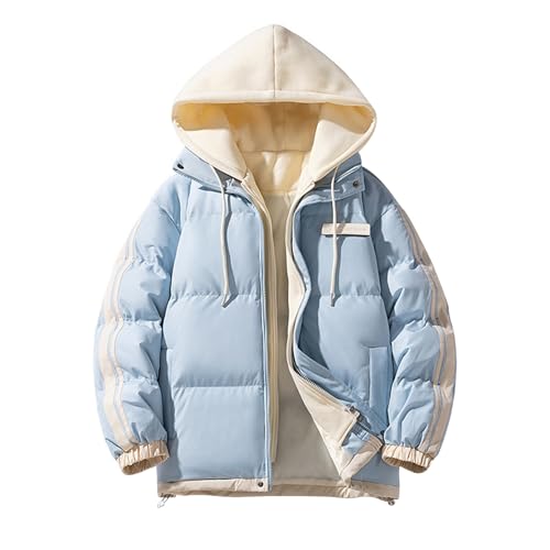 YOSUWOAI Winter Jacket Herren Dicke Thermo Steppjacke mit Kapuzen Lockere Daunenjacke Farbblock Winterjacke mit Taschen Y2K Streetwear Puffer Jacket Bequeme Kapuzenjacke Weich Steppmantel YOSUWOAI Winter Jacket Herren Dicke Thermo Steppjacke mit Kapuzen Lockere Daunenjacke Farbblock Winterjacke mit Taschen Y2K Streetwear Puffer Jacket Bequeme Kapuzenjacke Weich Steppmantel von YOSUWOAI