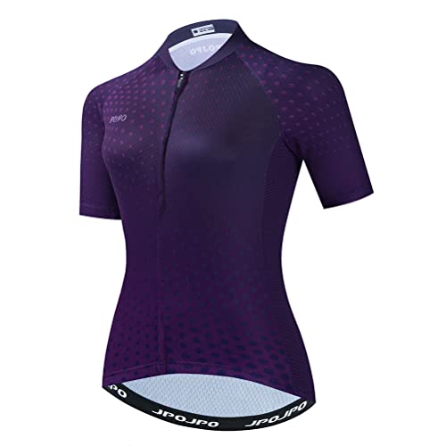 Radtrikot für Damen, kurzärmelig, Mountainbike-Shirt, Fahrradbekleidung, Oberteile, S-3XL, U0021, Klein von YOUALSO