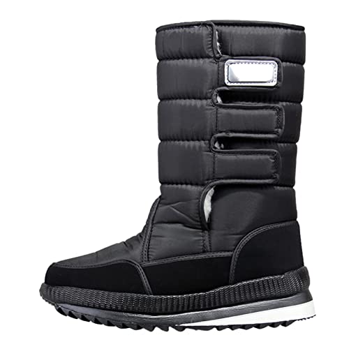 Schneestiefel Winter Schneeschuhe Damen Herren Schneestiefel Wasserdicht Verdickte Winter Outdoor Boots für Schneetage Skifahren Angeln von YOUGE