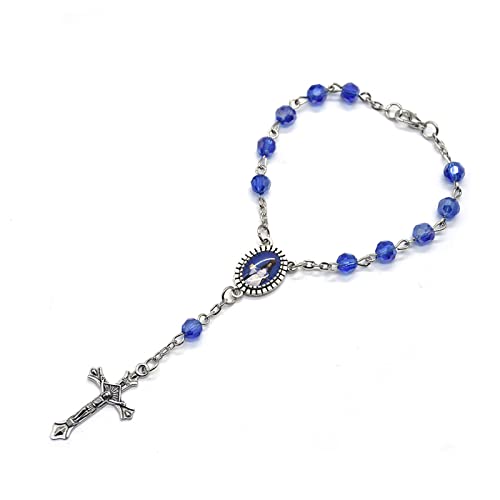 YOUNAFEN Christliches Jesus-Kruzifix für Kreuz, Rosenkranz, Perlen, Armband, Charm, Gliederkette, Armband für Frauen und Mädchen, Geburtstagsgeschenk von YOUNAFEN