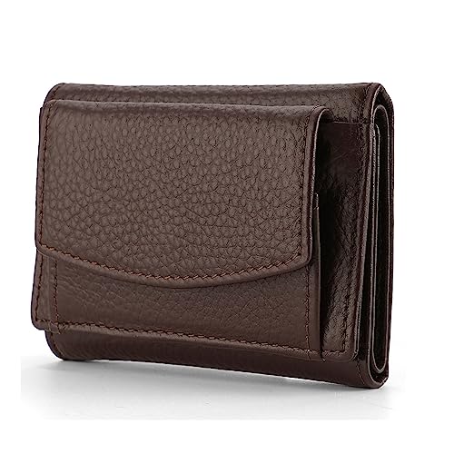 YOUNAFEN Geldbörse mit mehreren Fächern, PU-Leder, Ausweis, Kreditkarte, Bankkartenhalter, Unisex, Münzgeld, Clutch, Geldbörse, Mini-Geldbörse, Kaffee, as pics show von YOUNAFEN