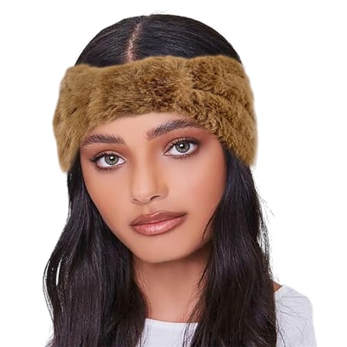 YOUNAFEN Haarband für Damen und Mädchen, Plüsch, breiter Knoten, elastisches Make-up-Stirnband, Stretch, weich, Yoga, Sport, Waschen, Gesicht, Haarband, rutschfest von YOUNAFEN