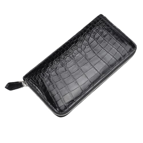 YOUNAFEN Herren-Clutch-Geldbörse, stilvolle und luxuriöse Handtasche, Geldklammer, modisch, vielseitig, Schwarz, 19.5*10*2.5cm von YOUNAFEN