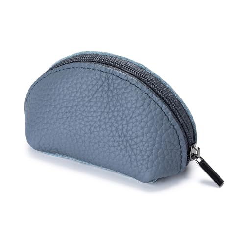 YOUNAFEN Münztasche, Kleingeld, Reißverschluss, einfarbig, Mini-Headset-Tasche, Schlüsseltasche für Teenager, Mädchen, Frauen, Blau, 10*4.5*6cm von YOUNAFEN