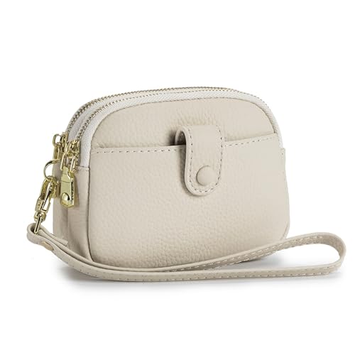 YOUNAFEN Münztasche, einfarbig, Kleingeld, Kleingeld, Geldbörse, Münzbörse, Mini-Headset-Tasche, Schlüsseltasche für Teenager, Mädchen, Frauen, Weiss/opulenter Garten, 13*5*10cm von YOUNAFEN