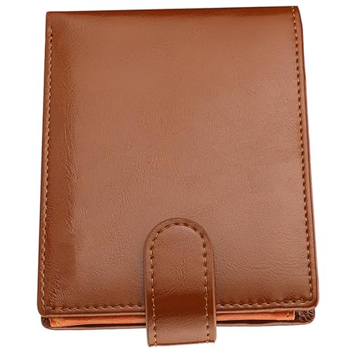 YOUNAFEN Stilvolle Herren-Geldbörse aus PU-Leder mit mehreren Kartenfächern und Münzfach zum Organisieren Ihrer Gegenstände, Braun, 13*10*1.7cm von YOUNAFEN