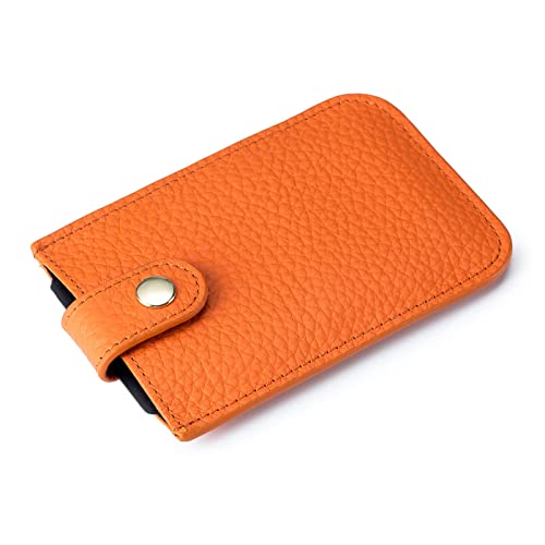 YOUNAFEN Vintage Blocking Wallet Slim Credit Card Holder for Men Women Mini Cards for Cas, Orange/Abendrot im Zickzackmuster (Sunset Chevron), as pics show von YOUNAFEN