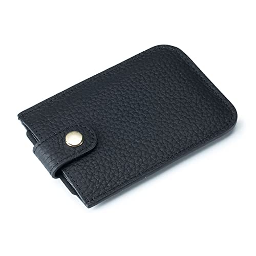 YOUNAFEN Vintage Blocking Wallet Slim Credit Card Holder for Men Women Mini Cards for Cas, Schwarz, as pics show von YOUNAFEN