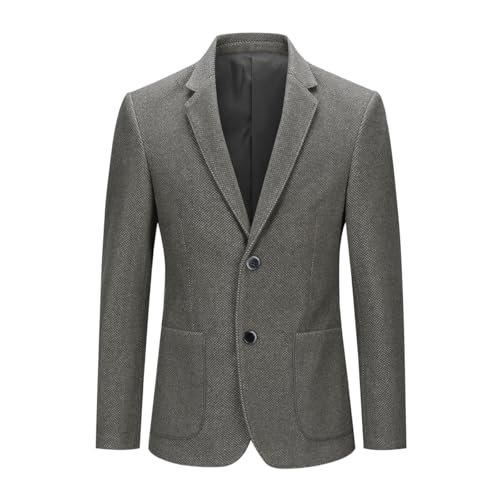 YOUTHUP Sakko Herren Wolle Jacke 2 Knöpfe Slim Fit Sportlich Anzugjacke Winter Tweed Blazer, Grün, M YOUTHUP Sakko Herren Wolle Jacke 2 Knöpfe Slim Fit Sportlich Anzugjacke Winter Tweed Blazer, Grün, M von YOUTHUP