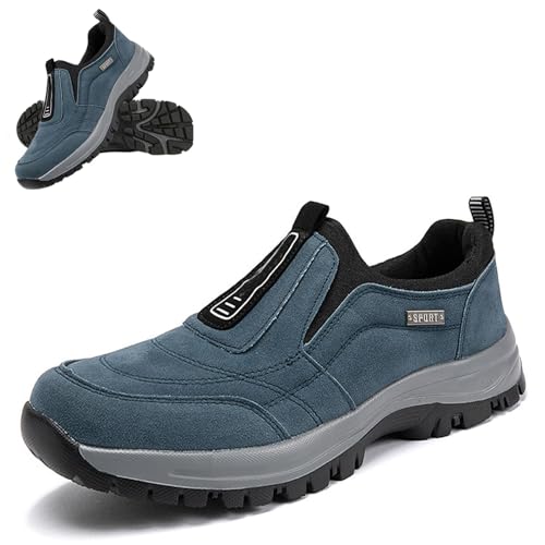 Hatme Wanderschuhe,Breathable Walking Trainers, Hiking Shoes Waterproof Lightweight,Orthopedic Men's Non-Slip Hiking Shoes von YOZO