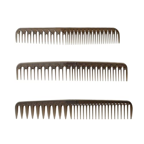 Kamm for die Haarpflege, Friseurkamm, doppelseitiger Kamm, feiner und breiter Zahn-Haarkamm, Haarstyling-Kamm for Männer, Frauen und Kinder, Haarbürste (Color : B) von YPOSPDD