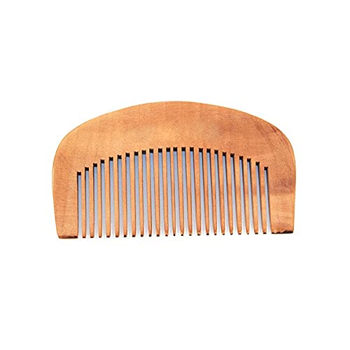 Kamm zur Haarpflege, Pfirsichholzkamm, Kopfmassagekamm mit geschlossenen Zähnen, tragbarer Make-up-Kamm, kleiner Taschenformat for Männer und Frauen, Holzkamm von YPOSPDD