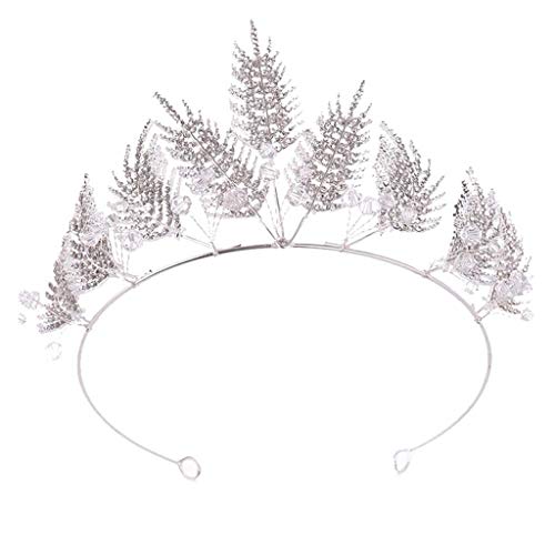 Vintage Hochzeit Braut Strass Perlen Stirnband Krone Tiara Haarschmuck Haarschmuck von YPOSPDD