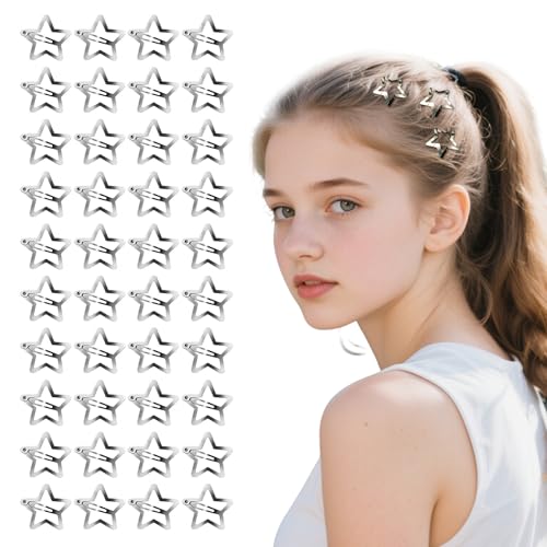Haarspangen mit Sternen, 40 Stück, für Damen, Metall, niedliche Haarnadeln, Haarspangen, Damen und Mädchen Haarspangen mit Sternen, 40 Stück, für Damen, Metall, niedliche Haarnadeln, Haarspangen, Damen und Mädchen von YQCXK