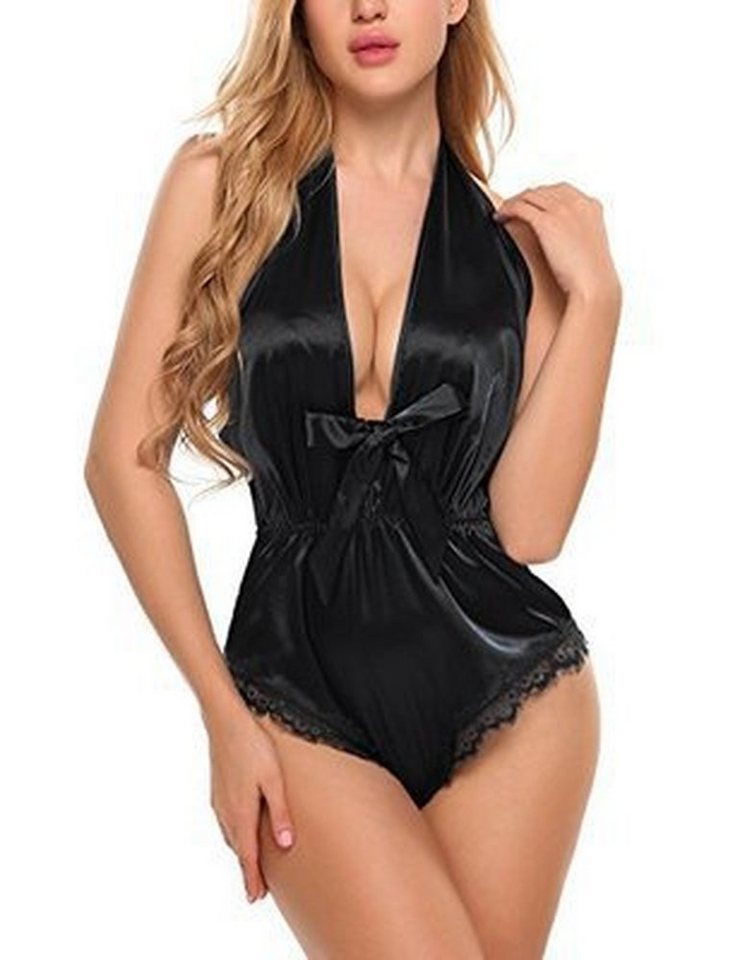 YRIIOMO Body Damen-Sexy-Dessous, schwarzer Band-Bodysuit von YRIIOMO