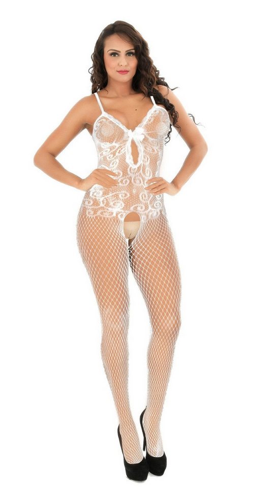 YRIIOMO Set: Corsage BH-Set Sexy Dessous, trägerloses Hohlraumdesign, sexy offener Schritt Bodystocking-Strumpfhose, Polyester, Ohne Unterwäsche von YRIIOMO