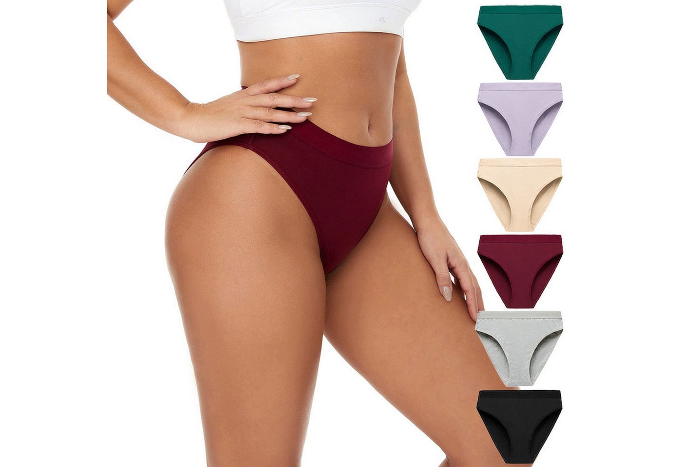 YRIIOMO Slip Hohe Taillenunterhosen für Damen, sexy, eng anliegend und sportlich. von YRIIOMO