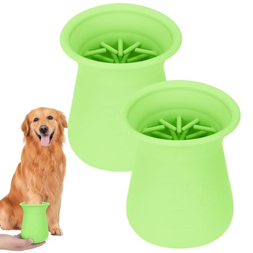 2 Stück Pfotenreiniger Für Hunde, Tragbare Hundepfoten Reiniger Silikon Haustierpfotenreiniger Hundepfotenreiniger Becher Hundezubehör Für Katzen Und Hunde Paw 2 Stück Pfotenreiniger Für Hunde, Tragbare Hundepfoten Reiniger Silikon Haustierpfotenreiniger Hundepfotenreiniger Becher Hundezubehör Für Katzen Und Hunde Paw von YRTUOP