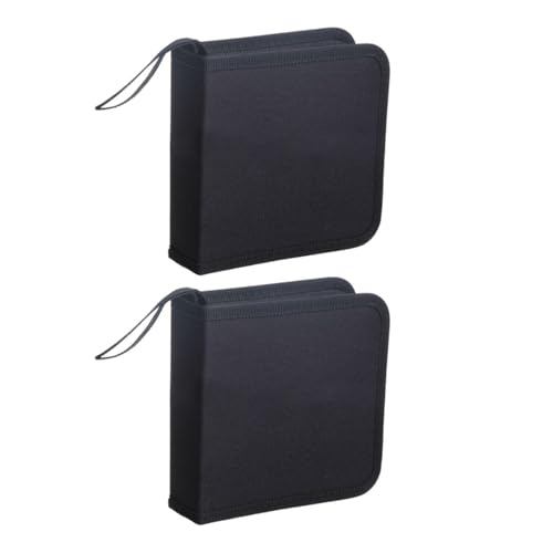 YSJCHEBS 2 Stück Schwarze Cd-Tasche, Cd-Aufbewahrungsbox, Auto-Oxford-Stoff-Cd-Tasche, Praktische DVD-Aufbewahrungstasche, Cd-Halterbox Mit 40 Kapazitäten YSJCHEBS 2 Stück Schwarze Cd-Tasche, Cd-Aufbewahrungsbox, Auto-Oxford-Stoff-Cd-Tasche, Praktische DVD-Aufbewahrungstasche, Cd-Halterbox Mit 40 Kapazitäten von YSJCHEBS