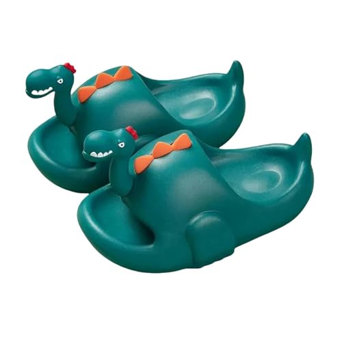 YTLOUNAZ Sommer Badeschlappen Kinder Dinosaurier -Hausschuhe Weibliche Sommer Süßes Cartoon Innen Eva Tragen Außerhalb Jungen Mädchen Innen Im Freien Im Freien Strandschuhe-Blau-210 cm von YTLOUNAZ