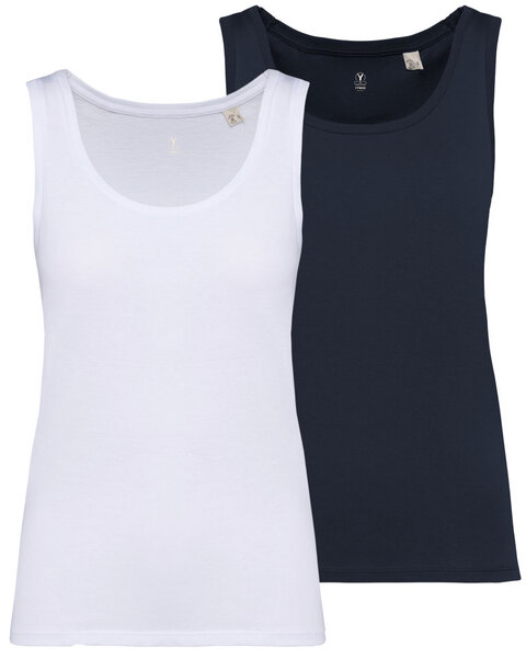 YTWOO 2er Pack Damen Tank Top aus 100% Bio-Baumwolle von YTWOO