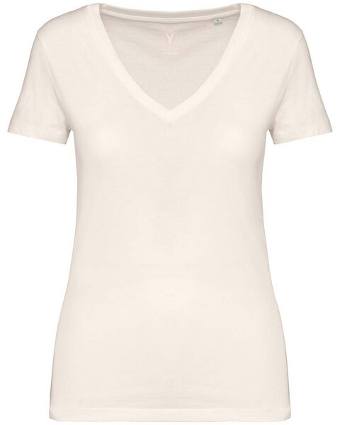 YTWOO Damen Tshirt mit V-Ausschnitt aus 100% Bio-Baumwolle von YTWOO