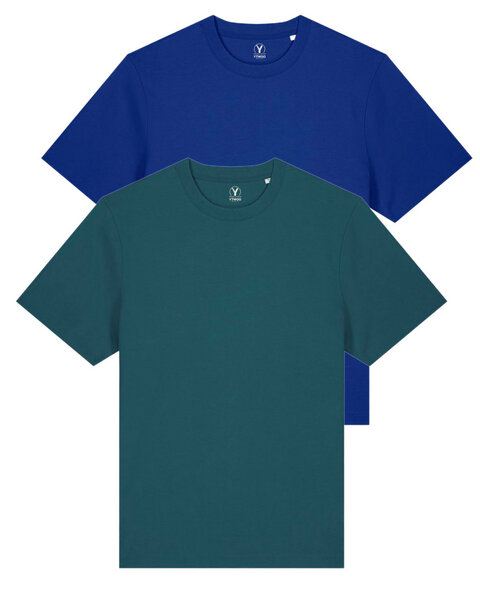 YTWOO Doppelpack Unisex-T-Shirts aus schwerem Stoff | Bio-Baumwolle von YTWOO