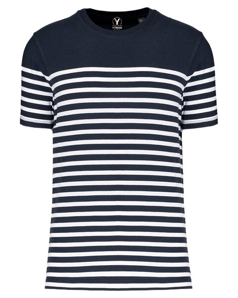 YTWOO Nachhaltiges Herren-T-Shirt mit Rundhalsausschnitt im Marine-Stil von YTWOO