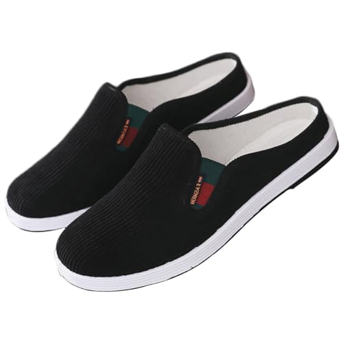 YUANSOME Hausschuhe Tai Chi Kung Fu Schuhe Canvas Slippers für Damen Herren Kampfsport Sportschuhe Martial Arts Schuhe Unisex Pantoffeln Leinenschuhe Sommerlatschen mit Rutschfester von YUANSOME