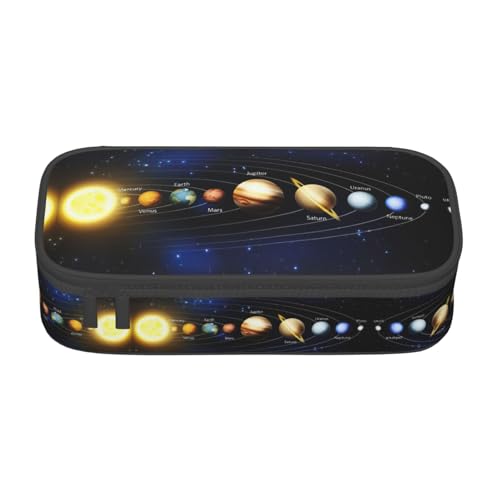 YUBVCF Sonnensystem, niedliches Federmäppchen, Organizer für Studenten, Jungen, Mädchen, große Kapazität, mehrere Schlitze, langlebige Stiftebox, Schwarz , Einheitsgröße, Taschen-Organizer YUBVCF Sonnensystem, niedliches Federmäppchen, Organizer für Studenten, Jungen, Mädchen, große Kapazität, mehrere Schlitze, langlebige Stiftebox, Schwarz , Einheitsgröße, Taschen-Organizer von YUBVCF